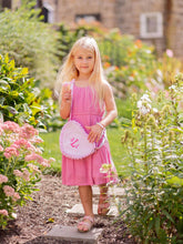 Load image into Gallery viewer, Heart Purse, Seersucker Pink