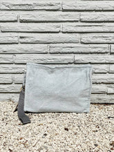 Load image into Gallery viewer, Large Terry Pouch Plastic Lined: Navy