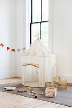Load image into Gallery viewer, Recycled Fabric Play Tent Castle - Solid Colors: Beige