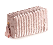 Load image into Gallery viewer, LOGAN SMALL BOXY COSMETIC POUCH: SILVER