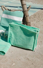Load image into Gallery viewer, Large Terry Pouch Plastic Lined: Navy