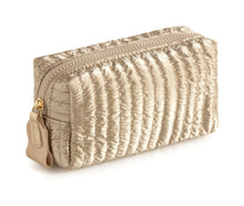 Load image into Gallery viewer, LOGAN SMALL BOXY COSMETIC POUCH: SILVER