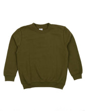 Load image into Gallery viewer, Kids Long Sleeve Sweatshirt Basics Back to School Kids: GREEN / 10 Year