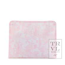 Load image into Gallery viewer, Roadie Large - Bunny Toile Pink Zip Pouch