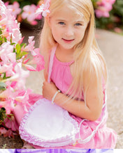 Load image into Gallery viewer, Heart Purse, Seersucker Pink