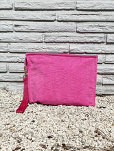 Load image into Gallery viewer, Large Terry Pouch Plastic Lined: Navy