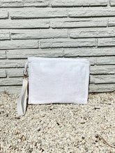 Load image into Gallery viewer, Large Terry Pouch Plastic Lined: Navy