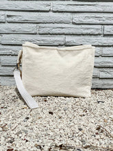 Load image into Gallery viewer, Large Terry Pouch Plastic Lined: Navy