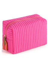 Load image into Gallery viewer, EZRA SMALL BOXY COSMETIC POUCH: Pink
