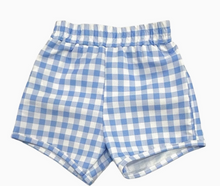 Load image into Gallery viewer, GINGHAM SWIM SHORTS
