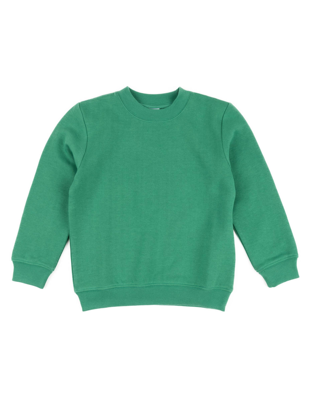 Kids Long Sleeve Sweatshirt Basics Back to School Kids: GREEN / 2 Year