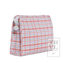 Load image into Gallery viewer, Roadie Large - Classic Plaid Red Zip Pouch
