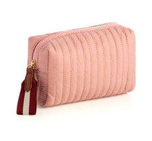 Load image into Gallery viewer, EZRA SMALL BOXY COSMETIC POUCH: Pink
