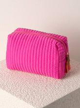 Load image into Gallery viewer, EZRA SMALL BOXY COSMETIC POUCH: Pink
