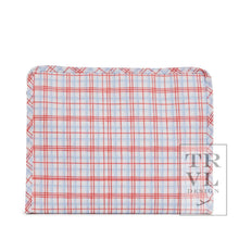 Load image into Gallery viewer, Roadie Large - Classic Plaid Red Zip Pouch
