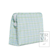 Load image into Gallery viewer, Roadie Large - Classic Plaid Green Zip Pouch
