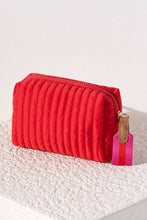 Load image into Gallery viewer, EZRA SMALL BOXY COSMETIC POUCH: Pink
