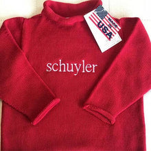 Load image into Gallery viewer, 1552 - Jersey Rollneck Sweater: 2T / Red
