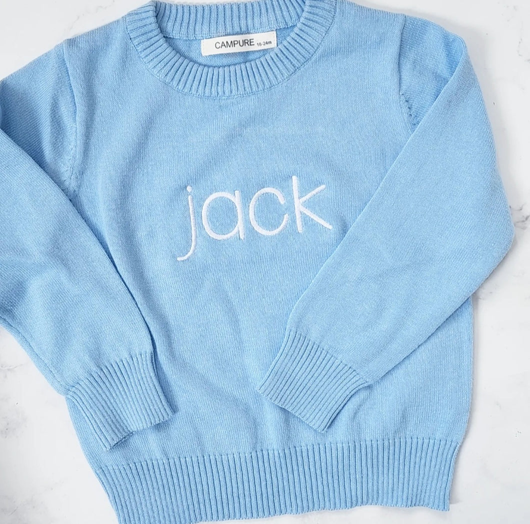 MONOGRAMMED SWEATER