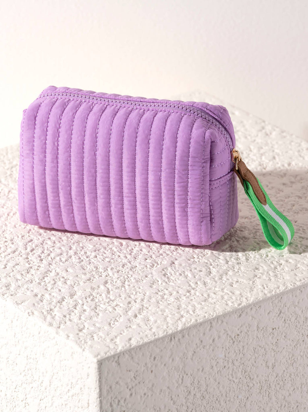 EZRA SMALL BOXY COSMETIC POUCH: Lilac